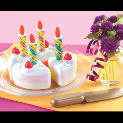 еда, торт, именинный торт, праздничные торты, игрушка торт свечами
