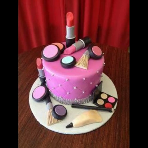 торт косметикой, тортик косметикой, торт стиле косметики, тортики большие косметика, красивые торты косметикой