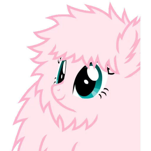 empuk, puff pony yang lembut, anime puff halus