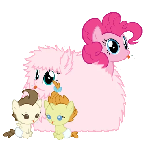fluffy puff, berry pai pony, pampkin pai pony, fluffy puff pinky, fluffy puff pinky pie