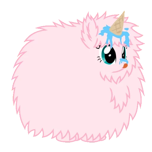empuk, puff halus, fluffi unicorn, puff pony yang lembut, fliffy fliffi 5457