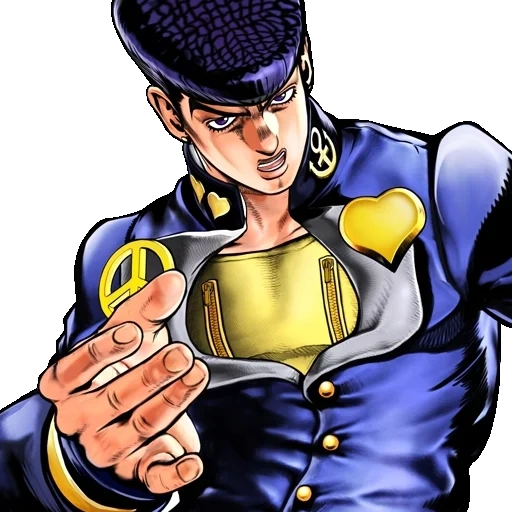 джоске, джотаро, джоджо неон, джоджо джотаро, josuke higashikata