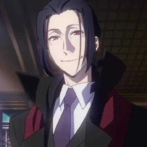 anime anjing, morio sui, moriukai bsd, kaisar moriukai, anjing liar morita ogui