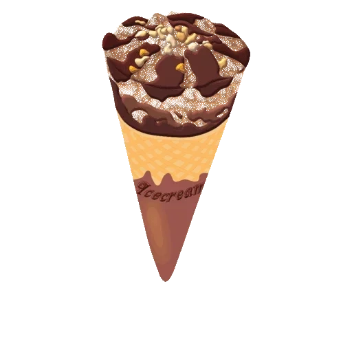gelato, gelato al corneto, gelato cornetto corno, conetto gelato al cioccolato, cono gelato al cioccolato