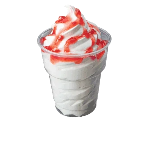 glace au lait, yaourt glacé, crème glacée avec le dessus du kfs, crème glacée avec une tasse en papier, crème glacée avec une tasse en plastique