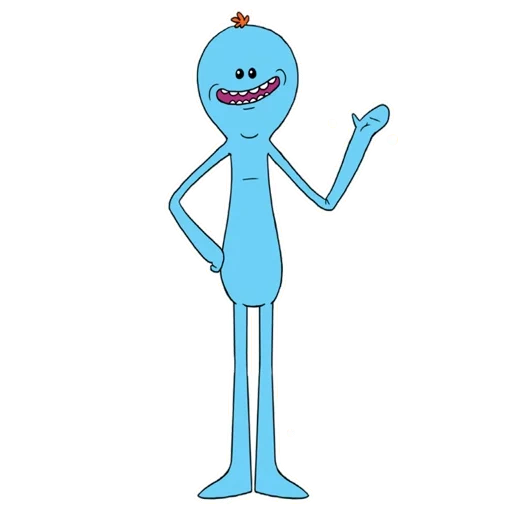 meeseeks, mr meeseeks, мистер мисикс, голубые персонажи, мистер мисикс рик