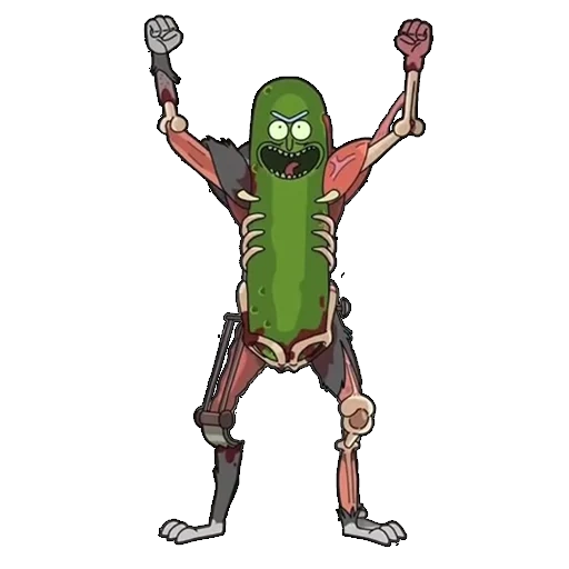 rick morty, rick di cetriolo, cetriolo rick motirik, cetriolo crudele rick, i pickle rick vestiti