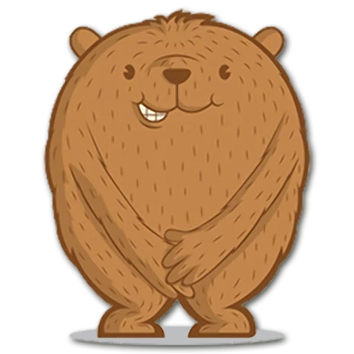 braunbär, der bär ist süß, braunbär, illustration bär, lustiger bärencartoon