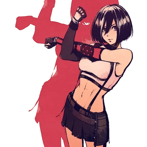 animação sancha, menina anime, papel de animação, mikasa ataca titã, sankang ackerman 18 aquecimento