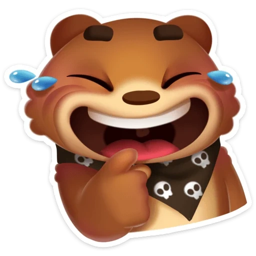 orso, mishka motya, il mio orso cub, emoji bear