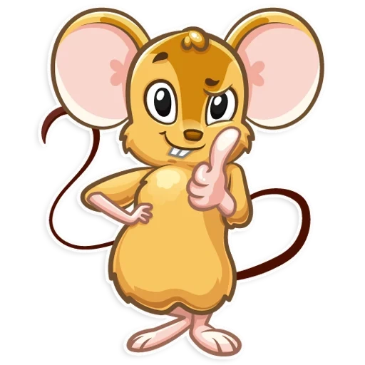мышонок, мультяшная мышь, мышонок арнольд, мышка мультяшная, мышка прозрачном фоне