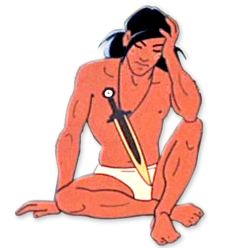 mowgli, hombre maugli, dibujos animados de mowgli, mowgli adulto soviético