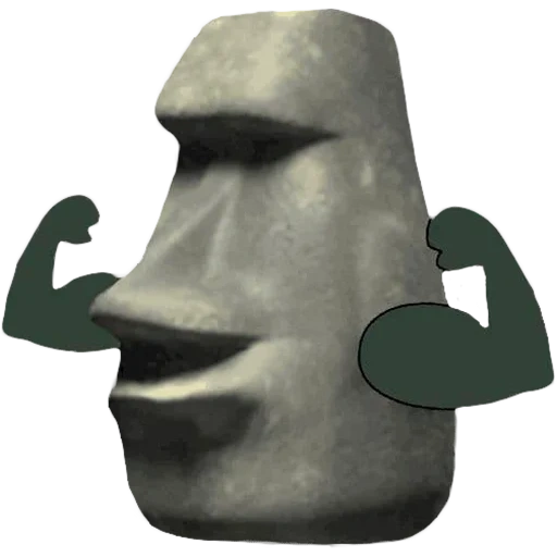 the boy, inventar, moai emoji, emoticons von moai stone