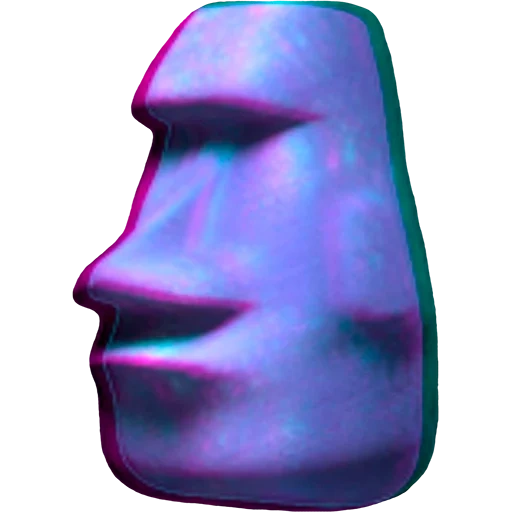 pierre de moai, emoji moyai, putain de pierre, emoji en pierre de moai