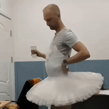 il maschio, umano, il balletto del pacchetto, l'outfit della ballerina, gambe da ragazza ballerina