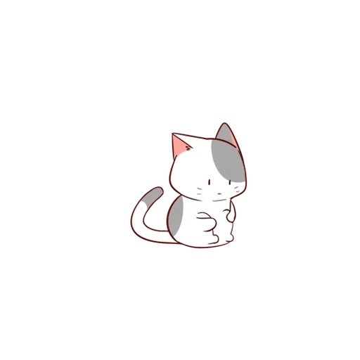 кошка, милые котики, pus nyanagami, милые рисунки аниме, рисунки милых котиков