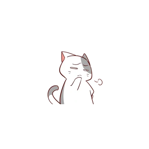 кошка, ogawa neko, няшные котики, милые котики аниме, няшные котики аниме