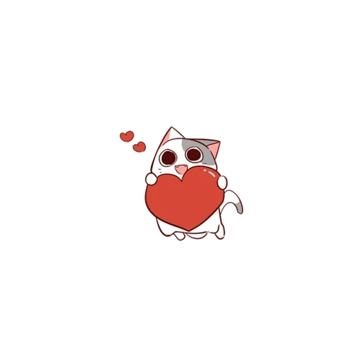 seal, spotty peach, lovely heart, cute animal cartoon