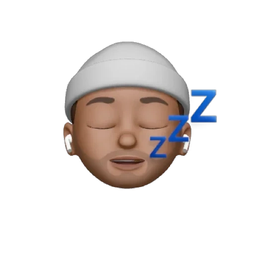 viso, asiatico, umano, emoji iphone, memoji è assonnato