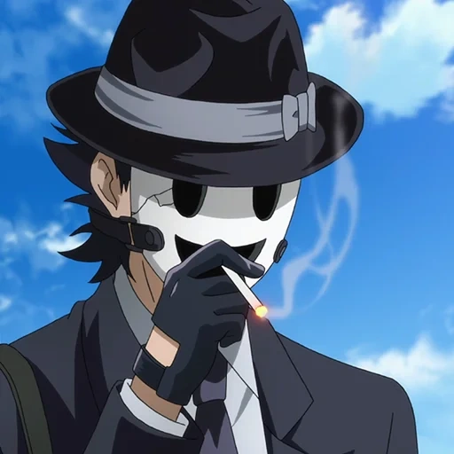 le meurtrier d'akamé, tenkuu shinpan, personnages d'anime, sniper masque anime, anime paradise invasion