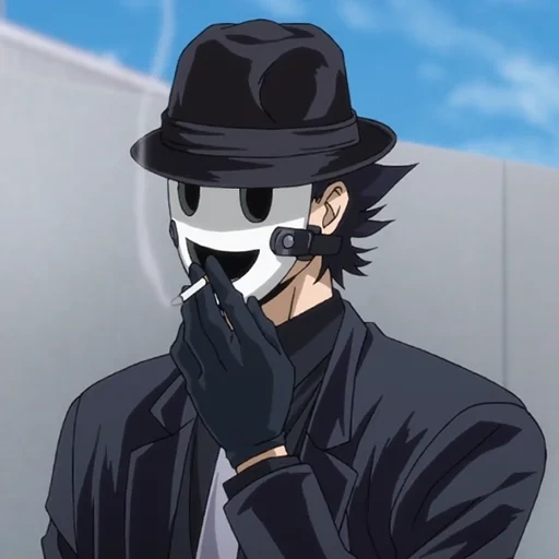 anime, personaggi anime, uomo all'anime della maschera, mr sniper anime, i personaggi dell'uomo anime