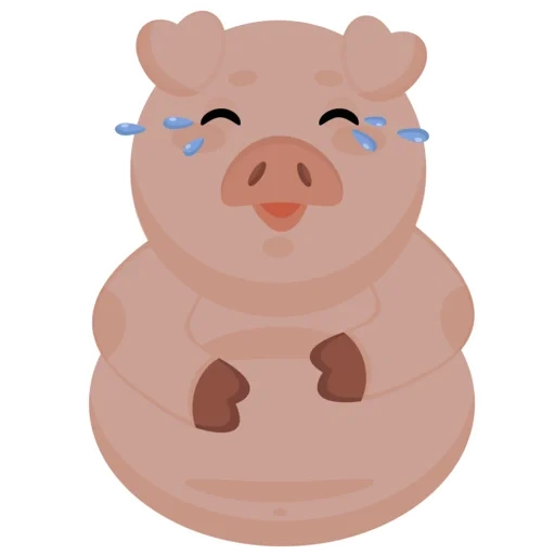 розовая свинья