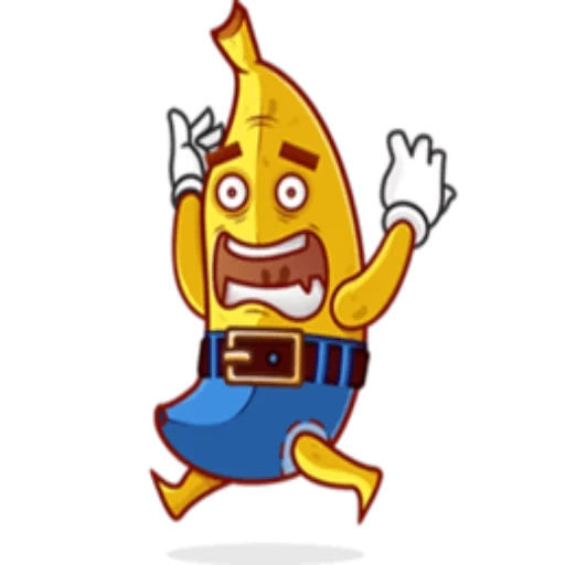 banana, personagem, você é banned, personagem de desenho animado