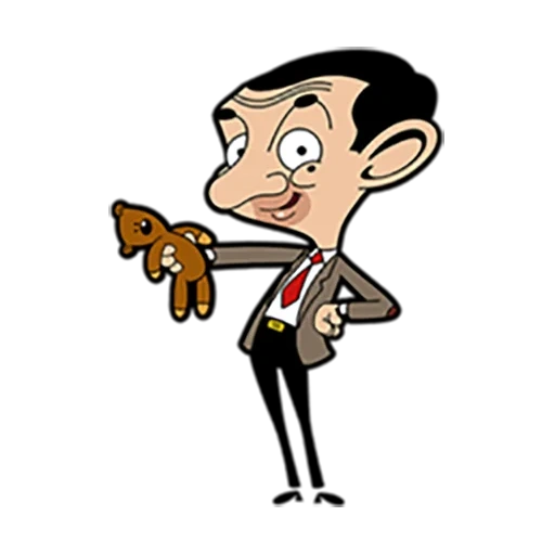 signor bean, sig bean cartoon, cartone animato di mr bean, disegno di mr bean, cartoon di mr bean