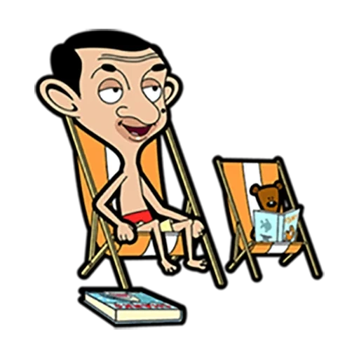 mr bean, interaktion mit menschen, herr bean cartoon, mr bean cartoon