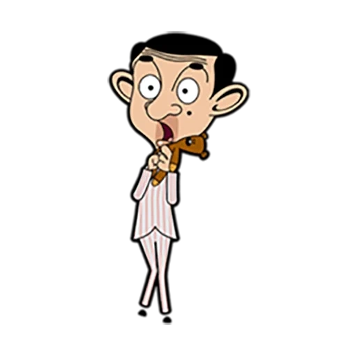 sr bean, mr bean cartoon, animación del sr bean, mr bean caricatura, serie de animación del sr bean