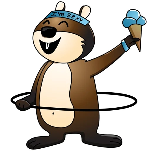 sr beaver, oso de dibujos animados, caricatura de oso marrón