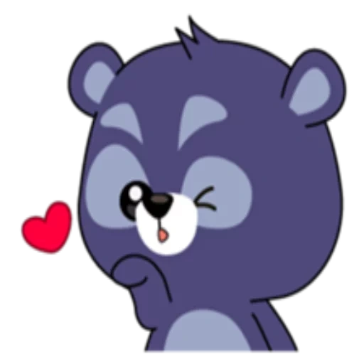 anime, care bears, bear clipart, careful bears, careful bear grumpy bear