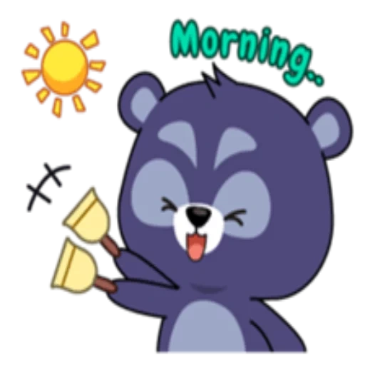 rakun, anime, bear clipart, beruang yang cermat