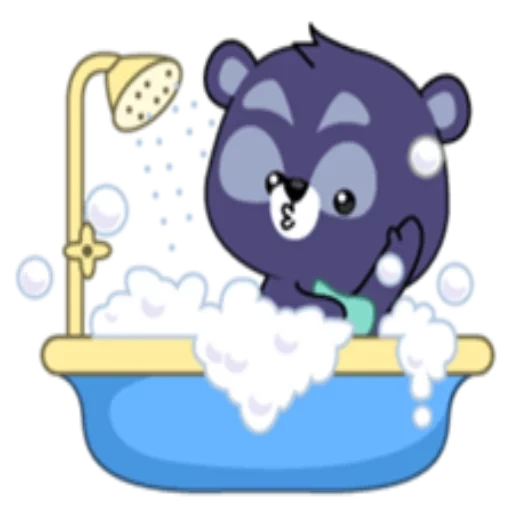 gato, care bears, bañera oso, baño xiong, oso de amor