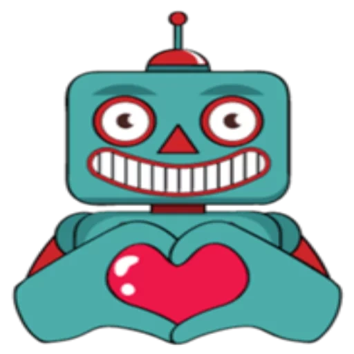 robot, robot, robot emoji, illustrazione del robot