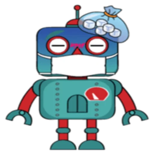 der roboter, roboter niedlich, vektorroboter, roboter für kinder, illustrationen für roboter