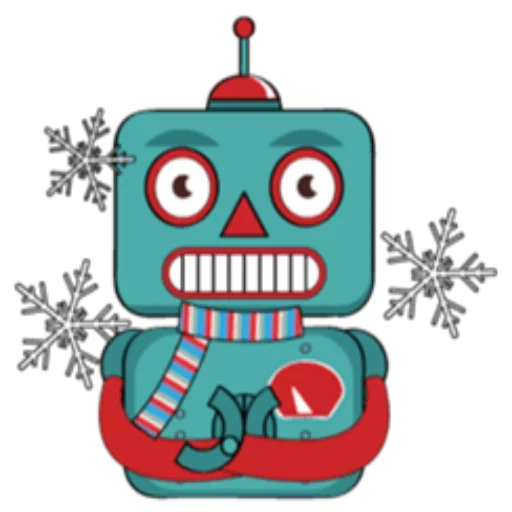 robot, robot emoji, robot emoji, ilustrasi robot, robot dengan kepala datar