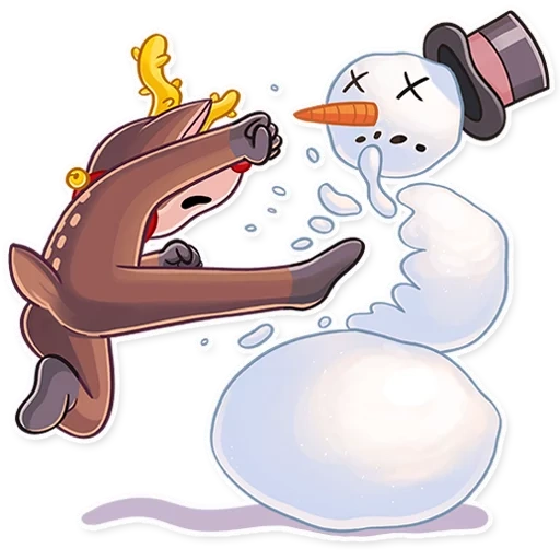 olaf, sr deer, oraf snow man