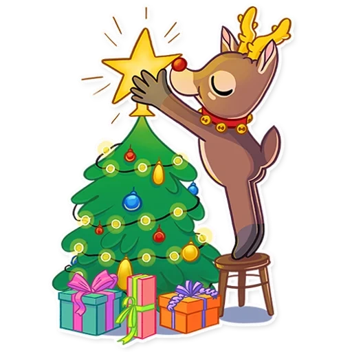 deer, new year, mr deer, deer watsap, new year 2019