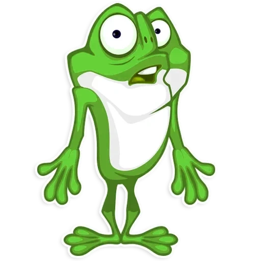 жаба зеленая, лягушка зеленая, лягушка грин фрог, веселый лягушонок, лягушонок мультяшный
