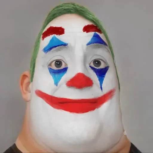 маска клоуна, маска джокера, маска клоуна латексная, латексная маска джокера, клоунская маска джокер 2019