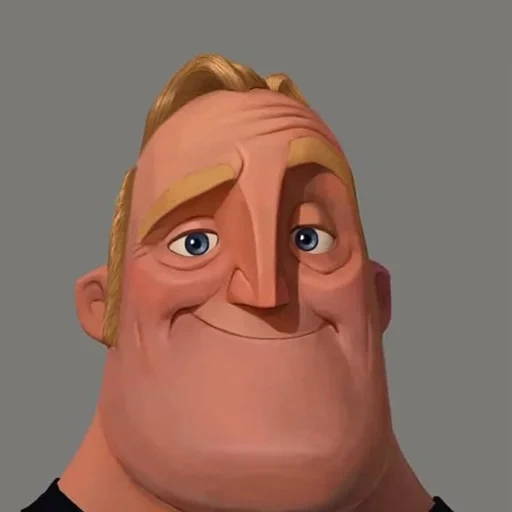 personagem 3 d, pai da super família, homem super familiar, uncanny sr incredble, super família bob parr