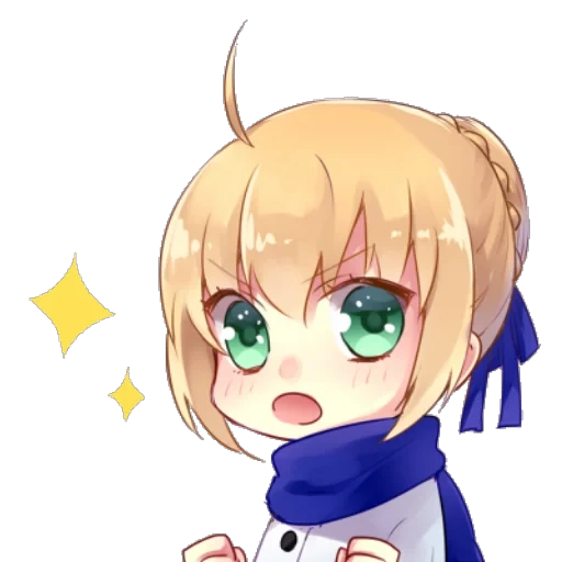 sabre chibi, sabre kawai, arturia chibi, disegni anime, disegni carini anime