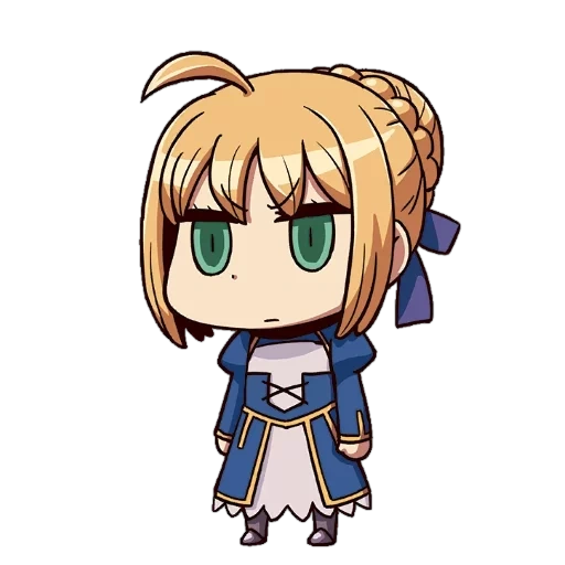 fate chibi, sabre chibi, emoji destino, chibi chibi, arturia chibi