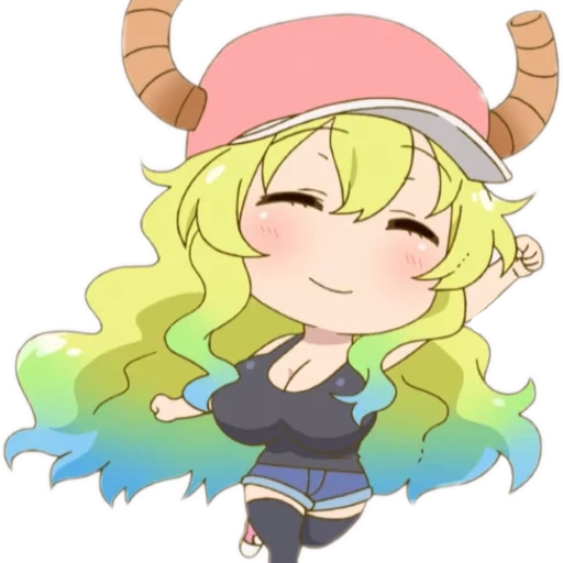 kobayashi san, kobayashi san chibi, maid kobayashi, anime kobayashi lucoa, chibi lucoa dragon miner