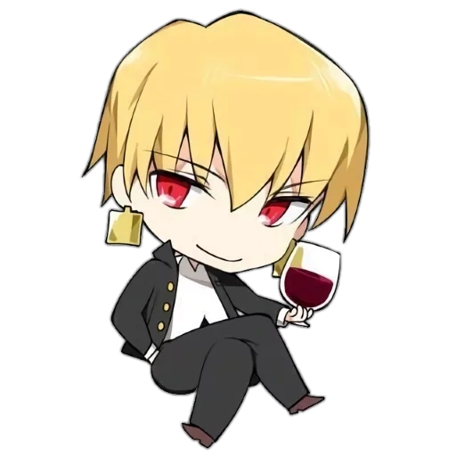 gilga meish, personajes de chibi, gilga meish chebi, kazan chicago chibi, gilgamesh gilgamesh