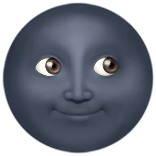 seminario web, il volto della luna, luna nera, emoji moon, emoji luna