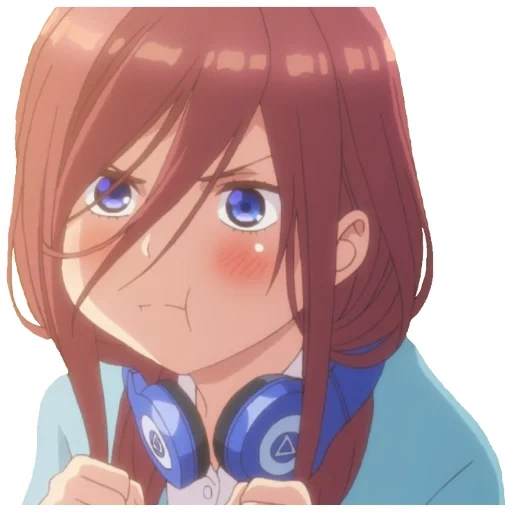 animación, nakano miku, nakano durante mucho tiempo, toubun no hanayome, nakano mercure segundo trimestre