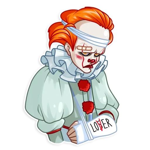 c'est, turbine, penneves, pennywise le clown, stickers pennywise