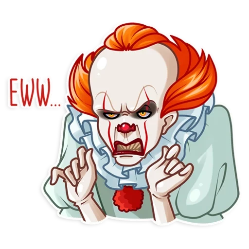 pennywise, penneves, motif de clown, pennywise le clown